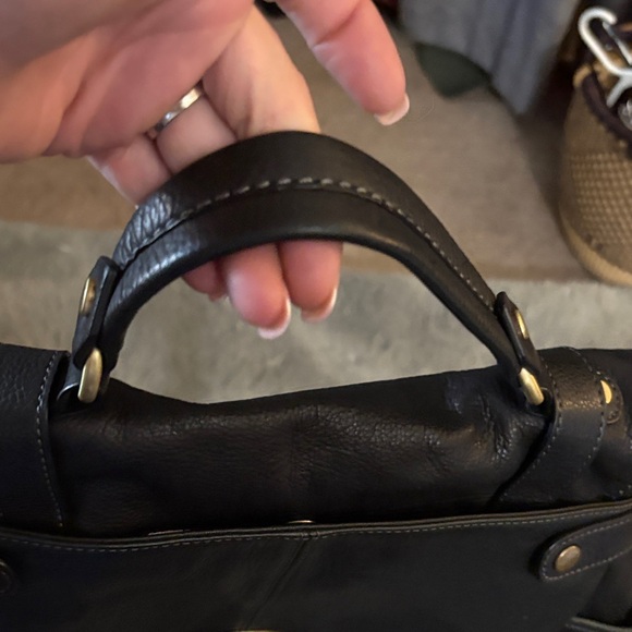 Giani Bernini  Leather Satchel with Adjustable Strap - Picture 9 of 11